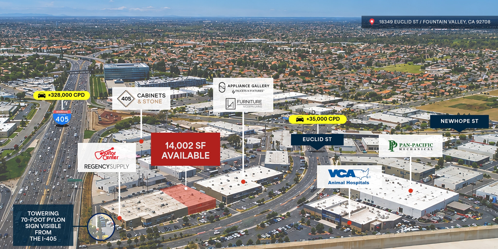 18349-18375 Euclid St, Fountain Valley, CA for Rent