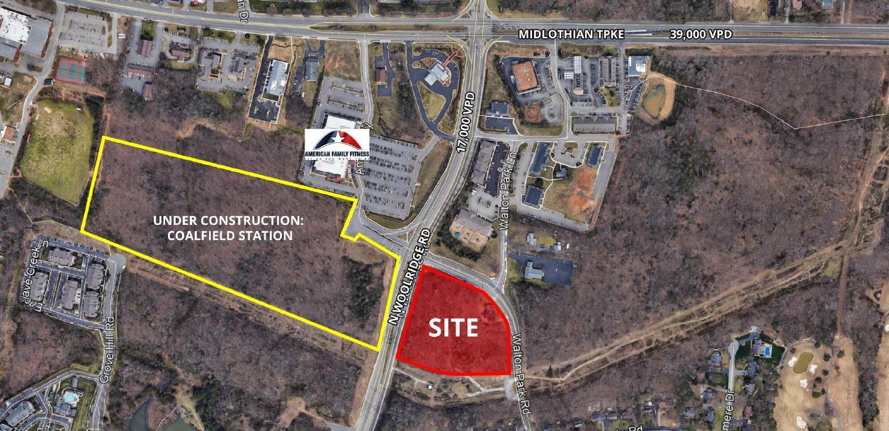 N Woolridge Rd and Walton Park Dr, Midlothian, VA for Sale