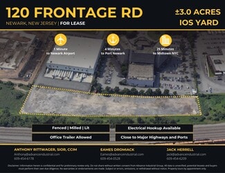 Newark, NJ Industrial Land - 120 Frontage Rd