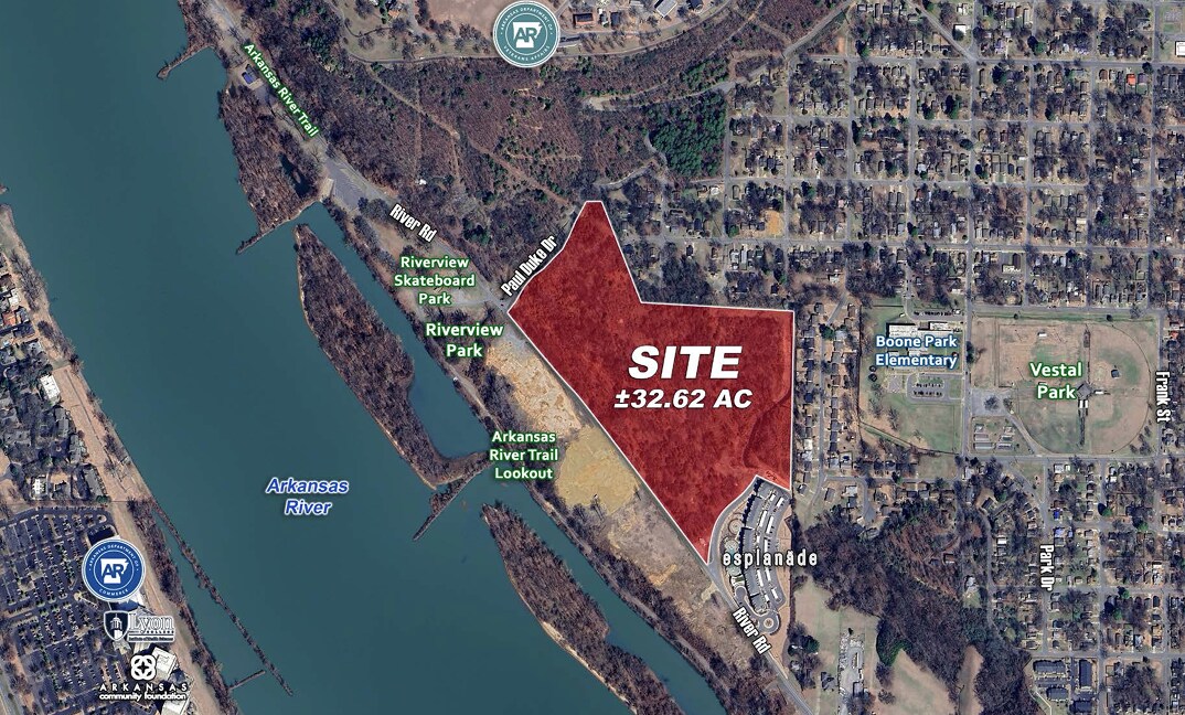 32.62 Acres on River Road, North Little Rock, AR for Sale