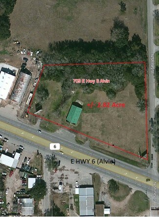 Alvin, TX Commercial Land - 709 E Hwy 6