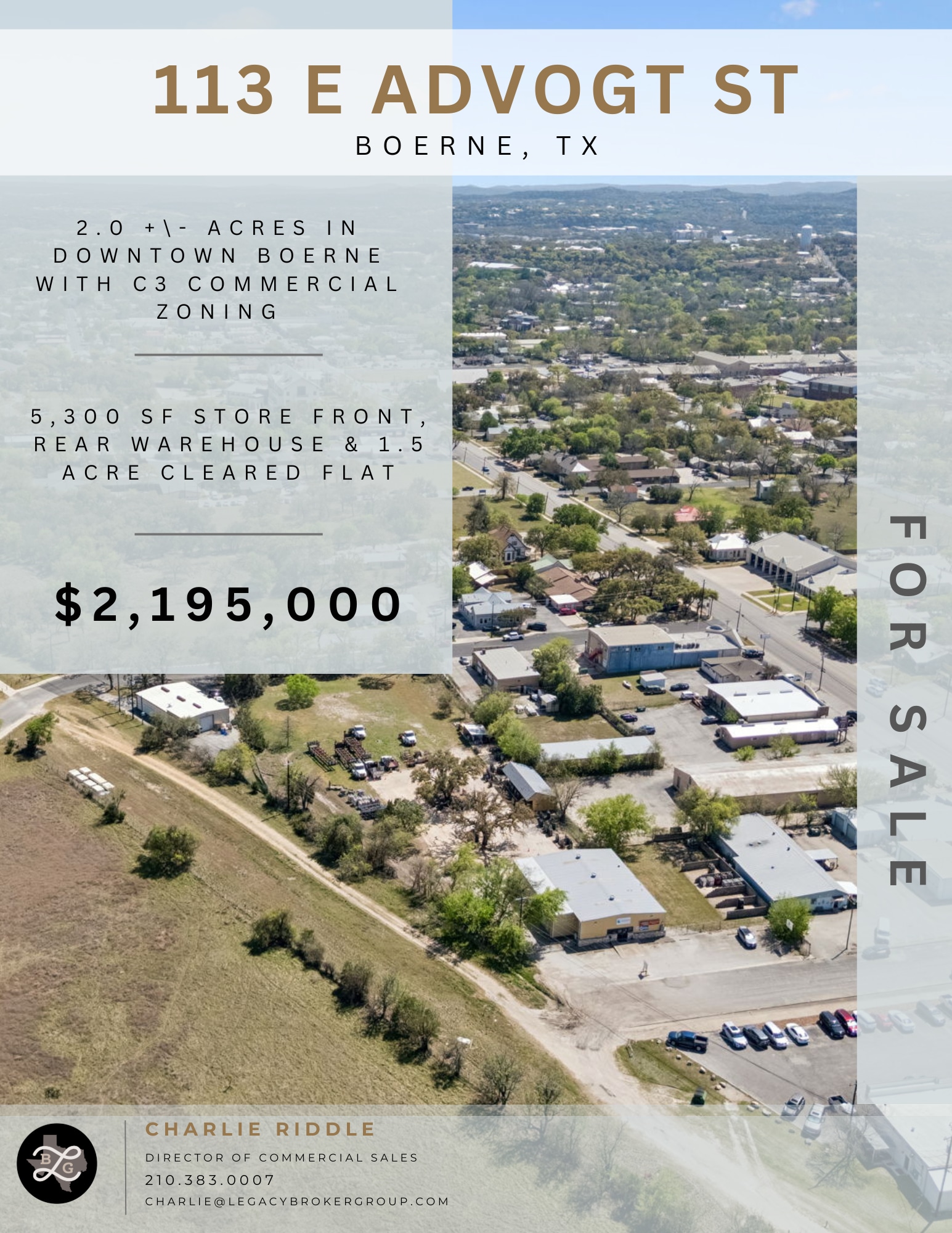 113 E Advogt St, Boerne, TX for Sale