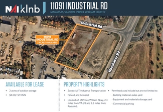 Manassas, VA Industrial Land - 11091 Industrial Rd Manassas, VA Industrial Land - 11091 Industrial Rd
