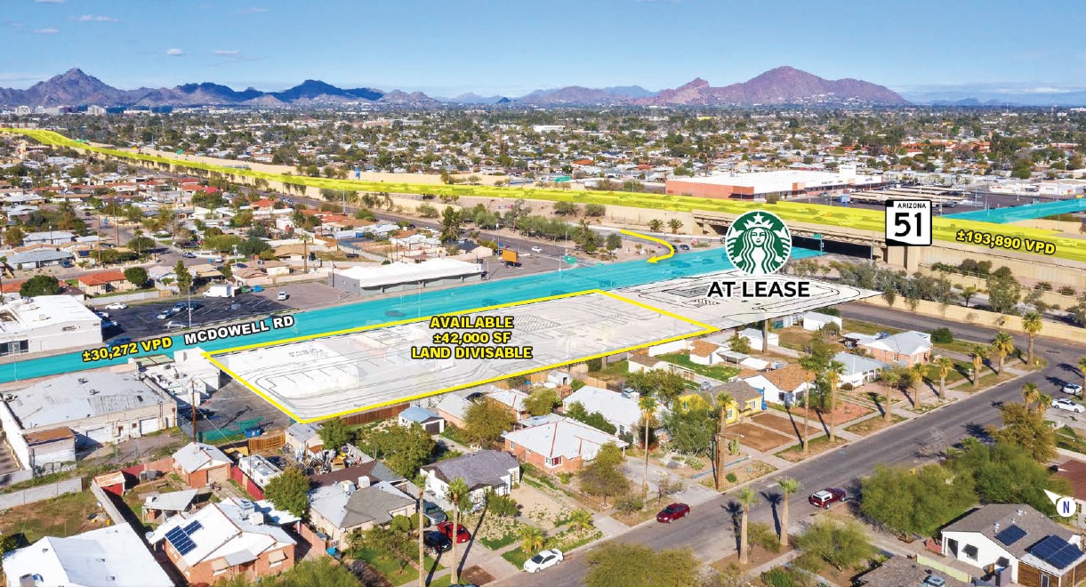 SR-51 & McDowell Rd SWC, Phoenix, AZ for Rent