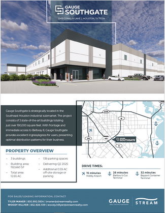Houston, TX Industrial - 13415 Conklin Ln