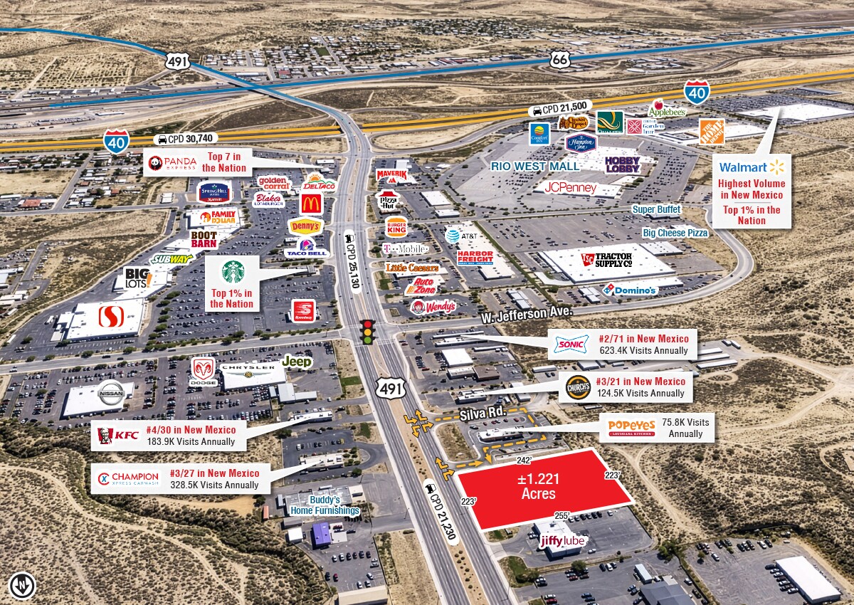 US Highway 491 @ J. Silva St, Gallup, NM for Rent