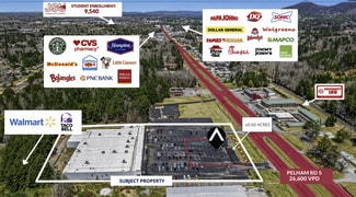 Jacksonville, AL Commercial Land - 1555 Pelham Rd S