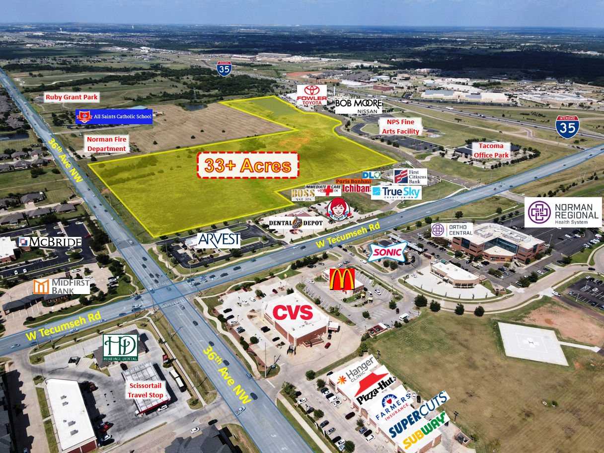 Tecumseh & 36th Ave NW, Norman, OK for Sale