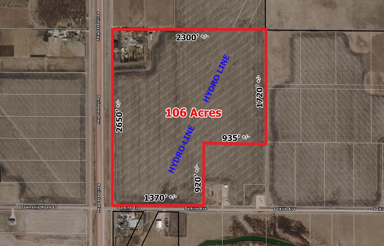 Perimeter @ Selkirk Ave, Rosser, MB for Sale