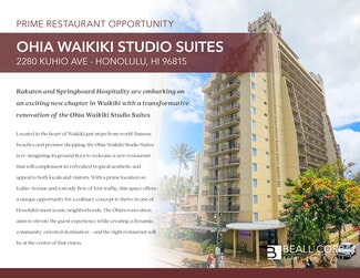 Honolulu, HI Retail - 2280 Kuhio Ave Honolulu, HI Retail - 2280 Kuhio Ave