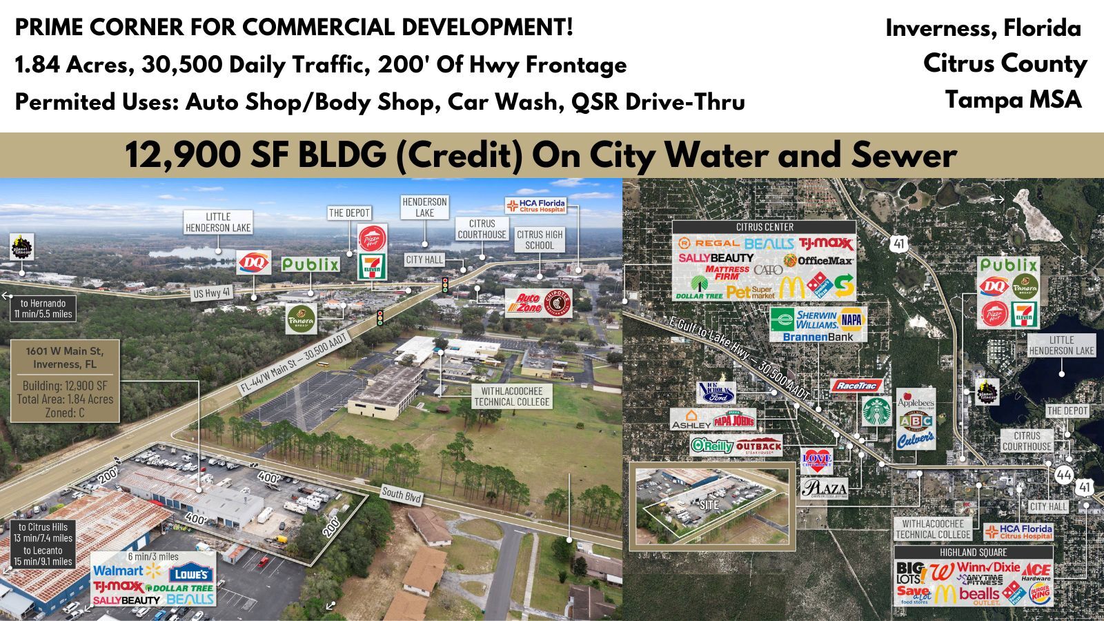 1601 W Main St, Inverness, FL for Sale