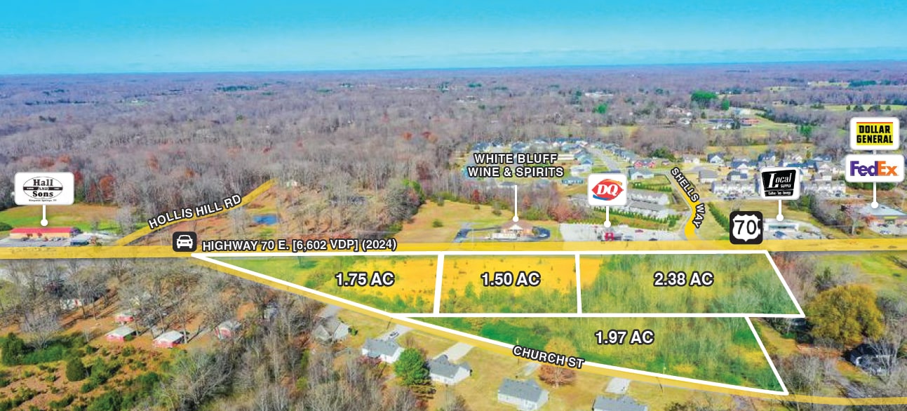 Highway 70 E., White Bluff, TN for Sale