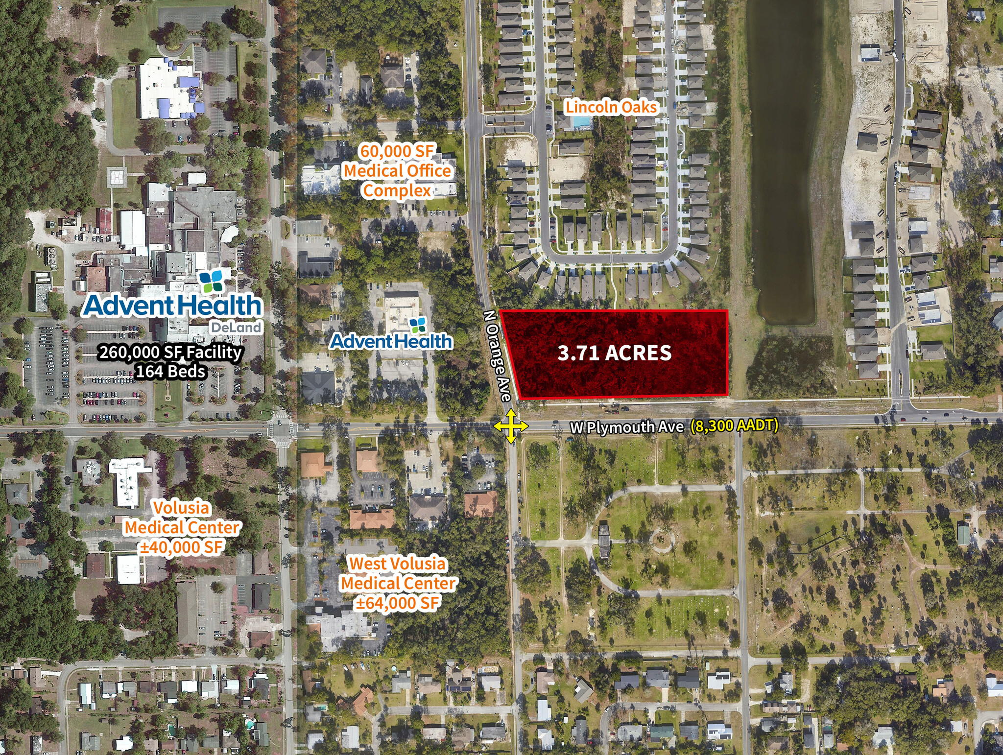 W Plymouth Avenue & N Orange Avenue, Deland, FL for Sale