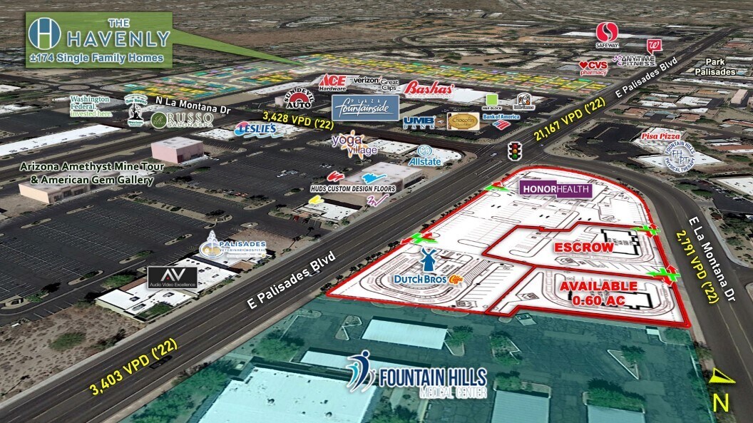 NEC of La Montana Dr & Palisades Blvd, Fountain Hills, AZ for Sale