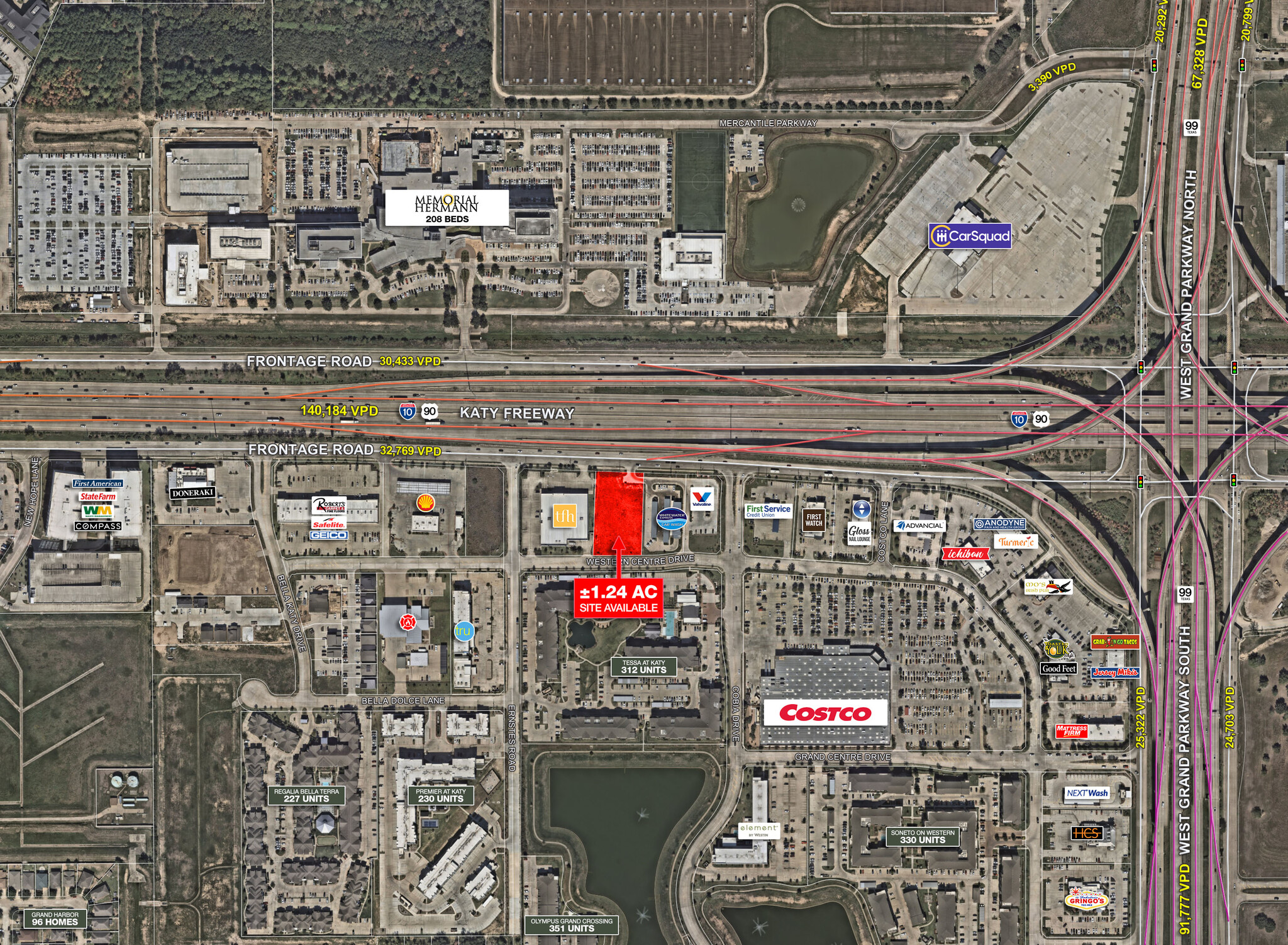 SWC I-10 & Cobia, Katy, TX for Sale