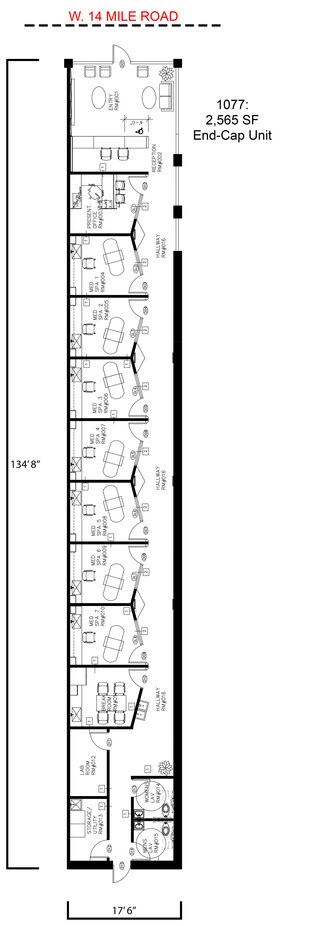 Clawson, MI Retail - 1077-1255 W 14 Mile Rd