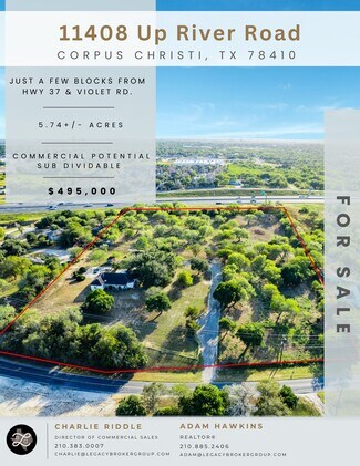 Corpus Christi, TX Commercial Land - 11408 Up River Rd