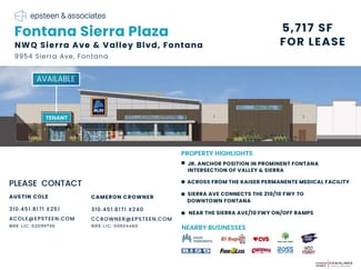 Fontana, CA Retail - 9954 Sierra Ave
