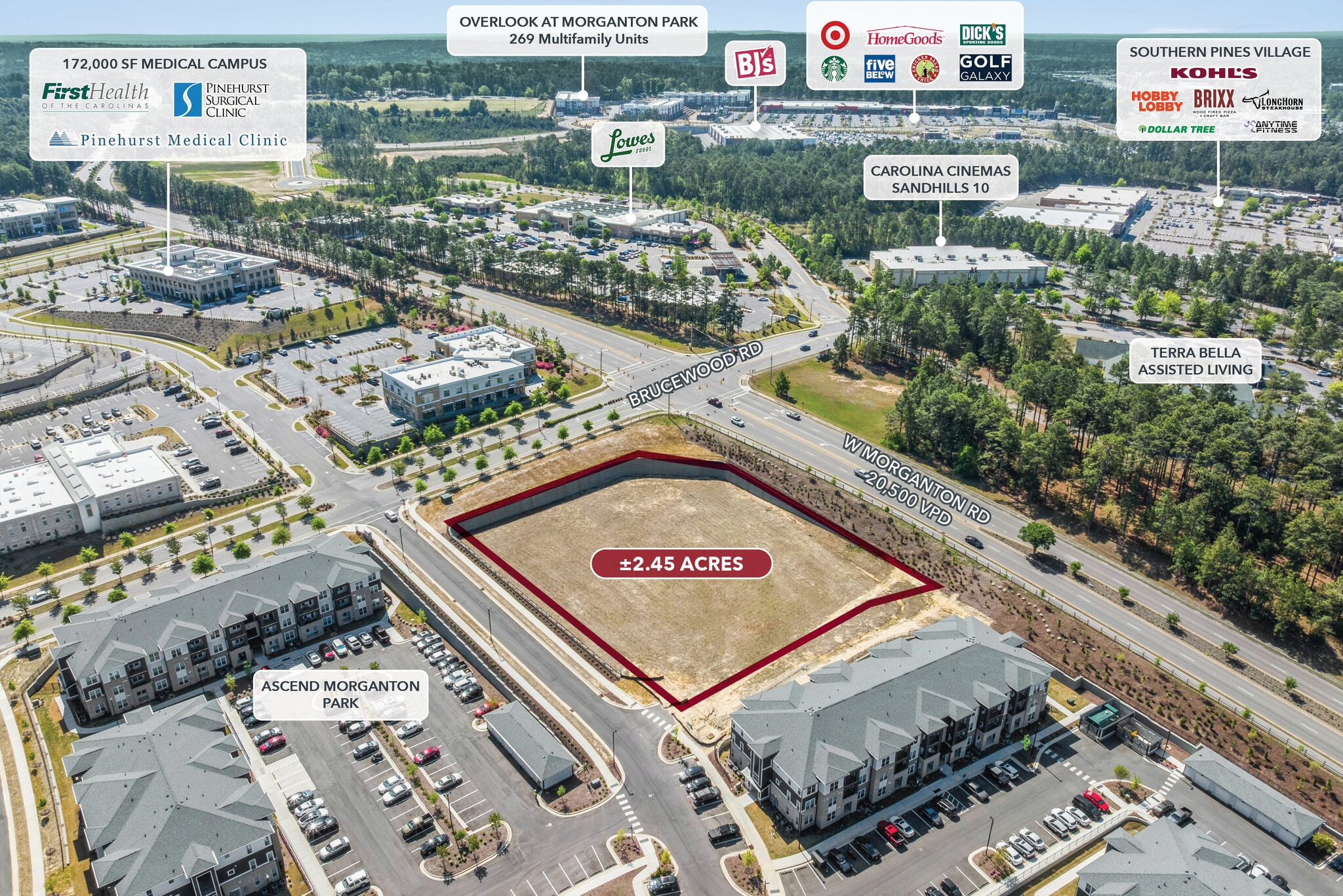 Morganton Rd @ Brucewood Rd, Southern Pines, NC for Sale