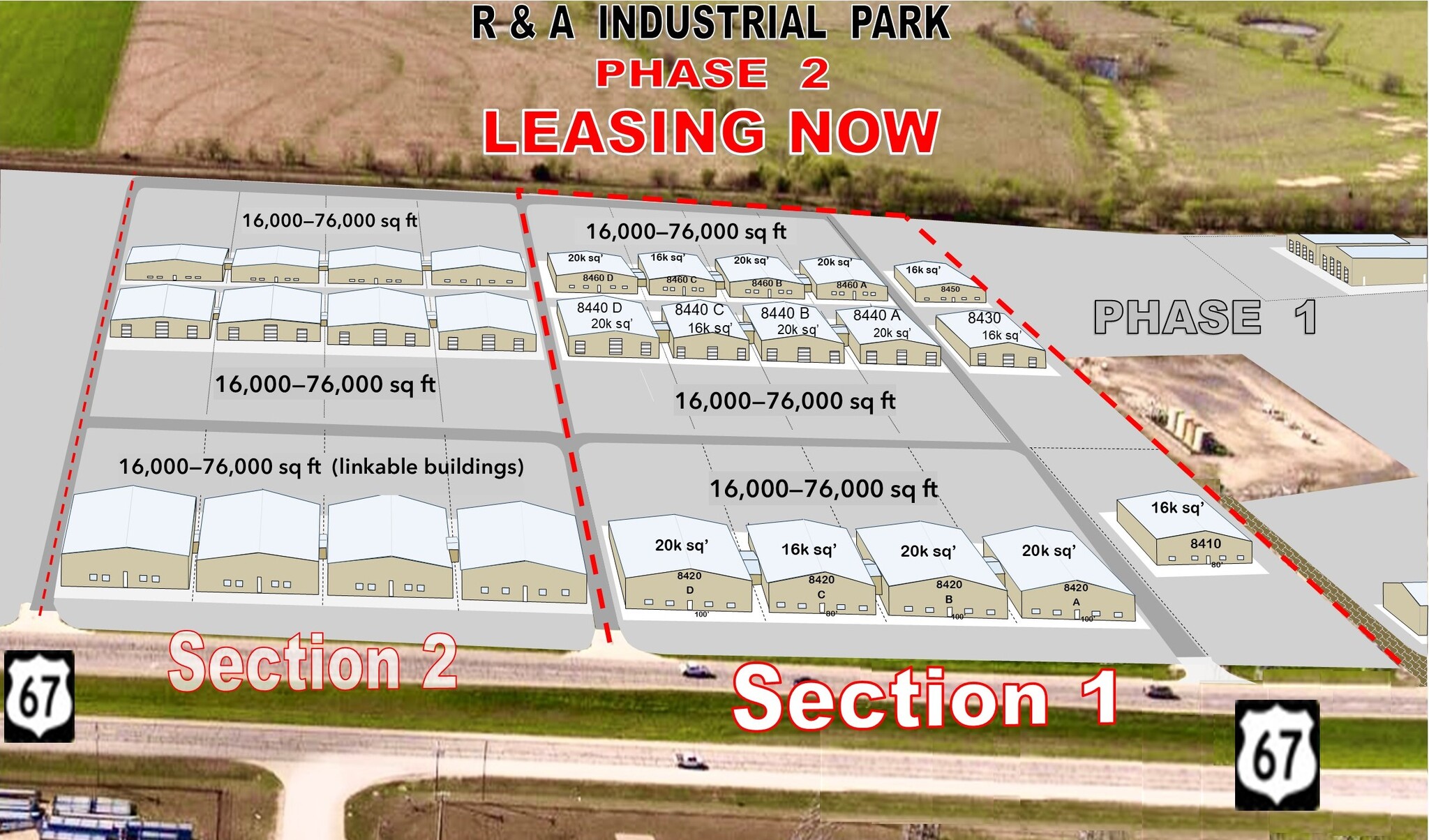 R&A Industrial Phase II, Section 1, Alvarado, TX for Rent