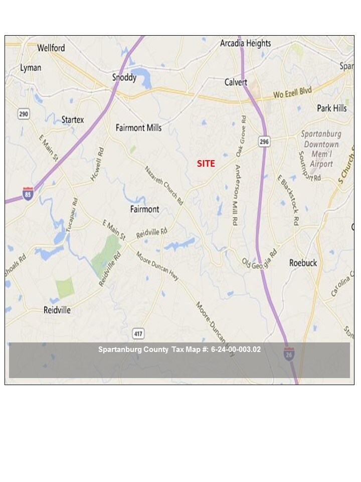 3262 Reidville Rd Spartanburg, SC 29301 Land Property for Lease on