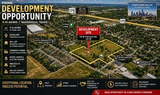 Seagoville, TX Industrial Land - 112 W Farmers Rd