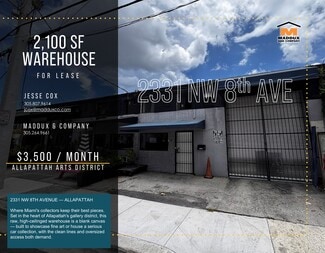 Miami, FL Industrial - 2331-2339 NW 8th Ave Miami, FL Industrial - 2331-2339 NW 8th Ave