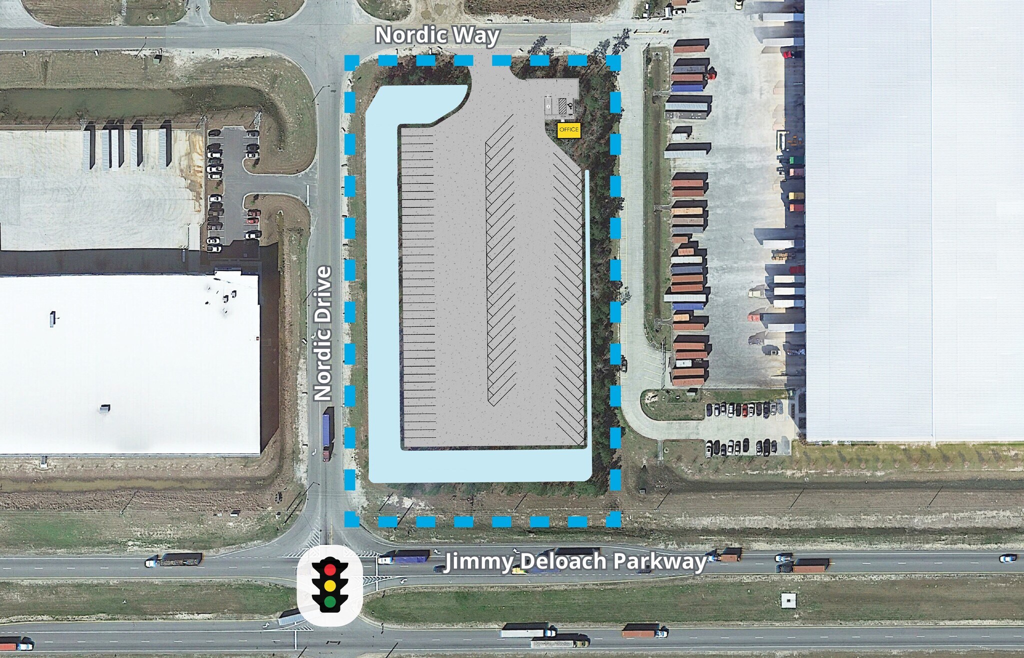 225 Nordic Way Pooler, GA 31322 Land Property for Lease on