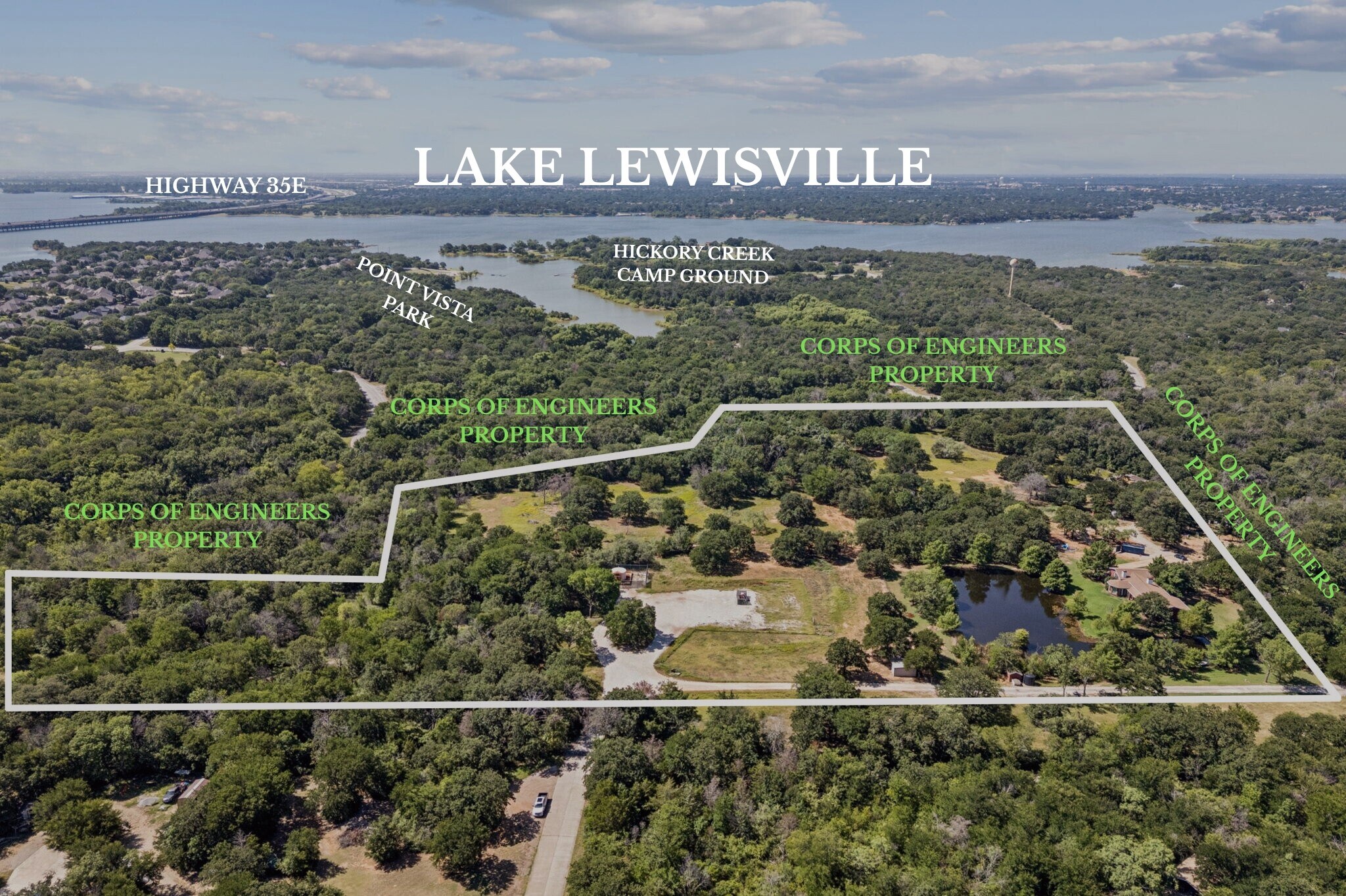 1155 Point Vista Rd, Hickory Creek, TX for Sale
