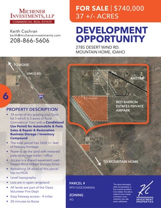 Mountain Home, ID Commercial - 2785 Desert Wind Rd Mountain Home, ID Commercial - 2785 Desert Wind Rd