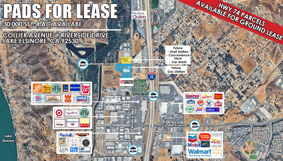 Collier Ave And Riverside Dr, Lake Elsinore, CA for Rent