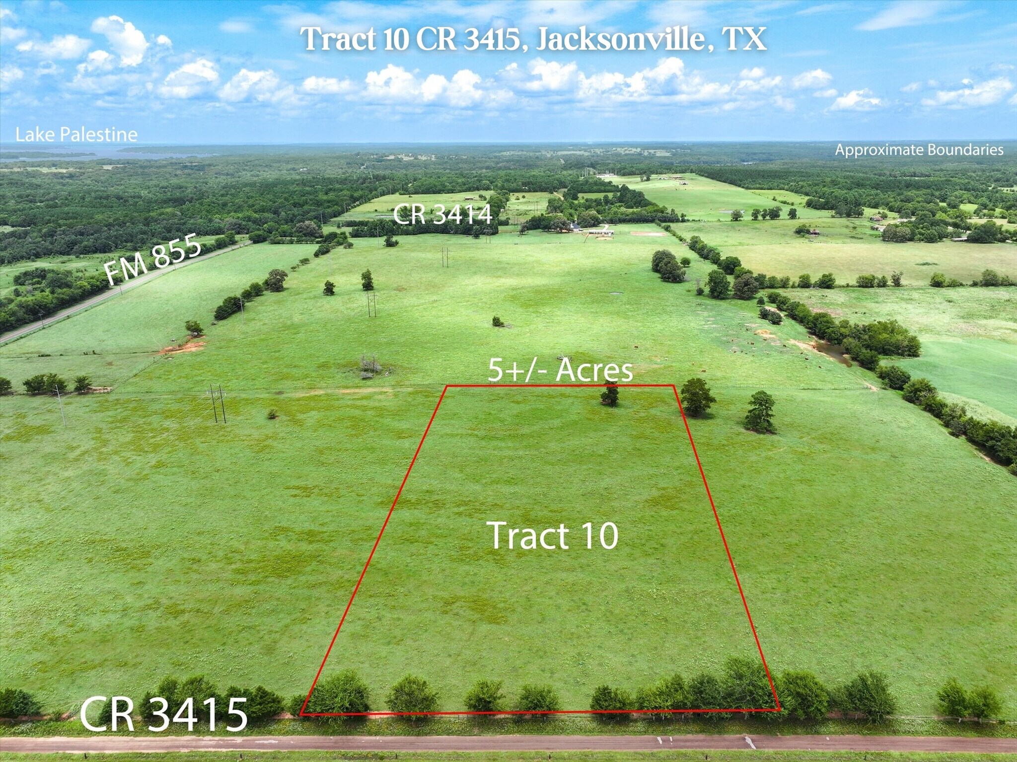 Tract 10 County Road 3415, Jacksonville, TX for Sale