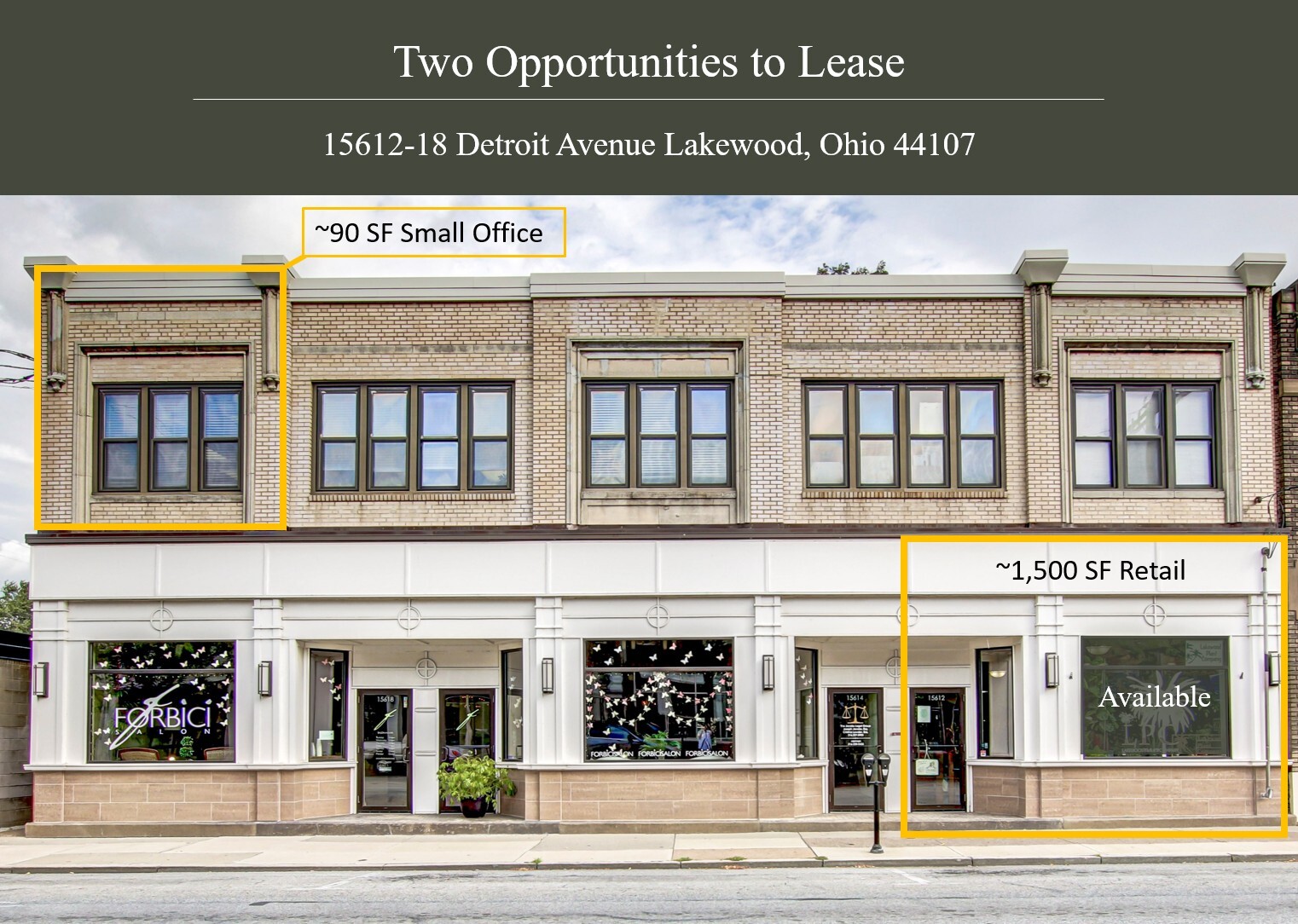 15612-15618 Detroit Ave, Lakewood, OH for Rent