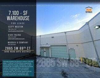 Miami, FL Industrial - 2961-2865 SW 69th Ct