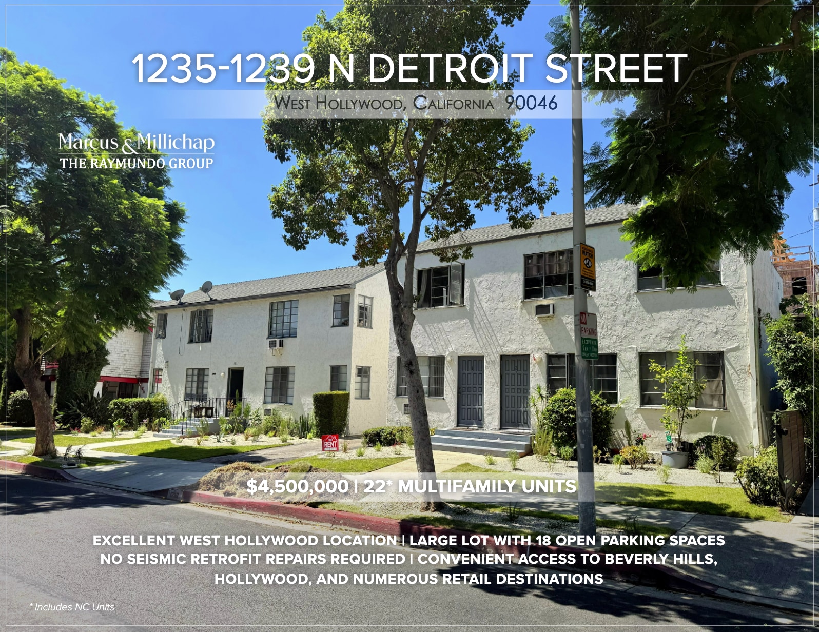 1235-1239 N Detroit St, West Hollywood, CA for Sale