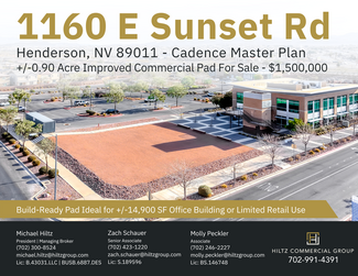 Henderson, NV Commercial Land - 1160 E Sunset Rd