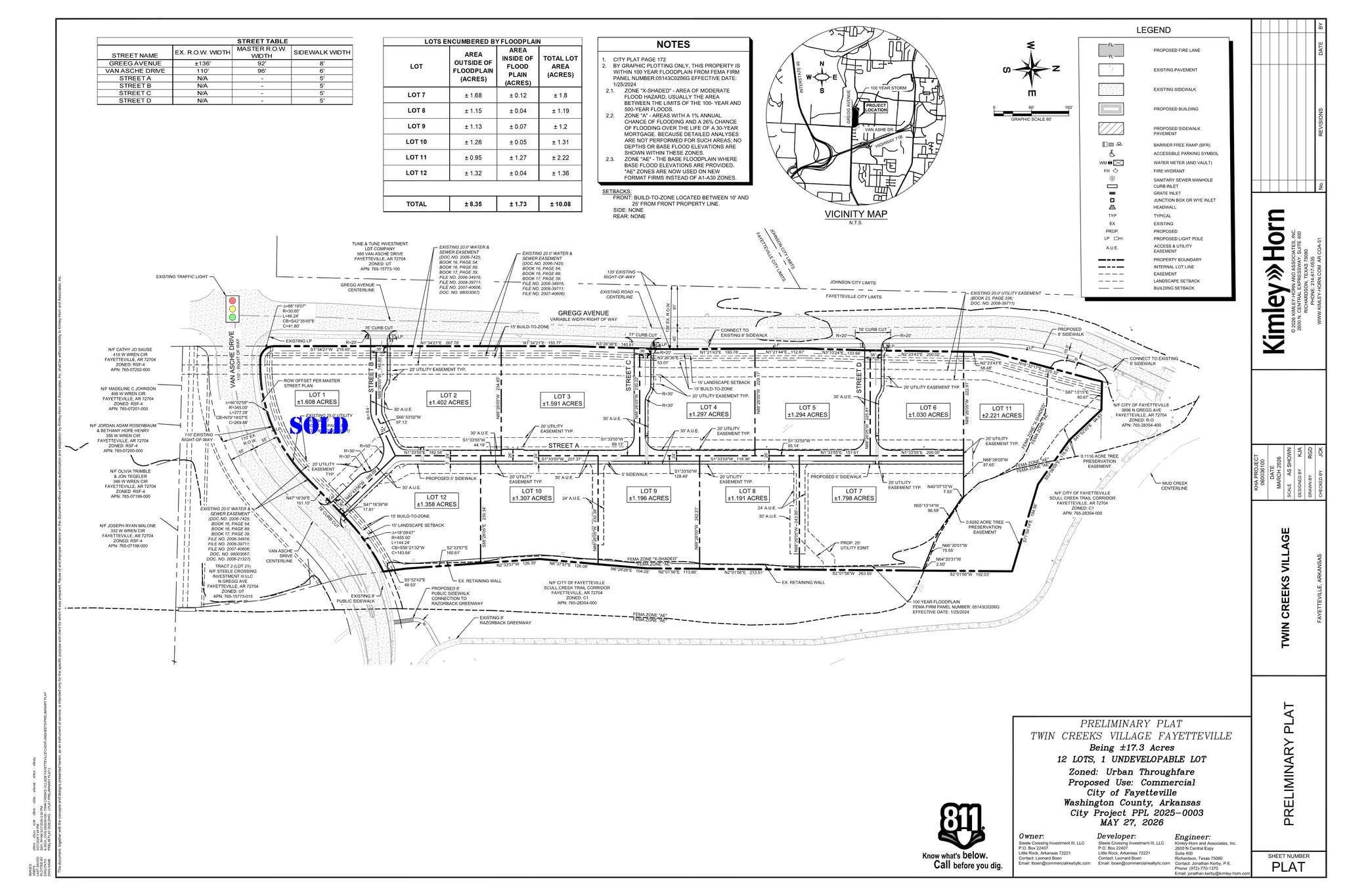 N Gregg Ave @ W Van Asche Dr, Fayetteville, AR for Sale