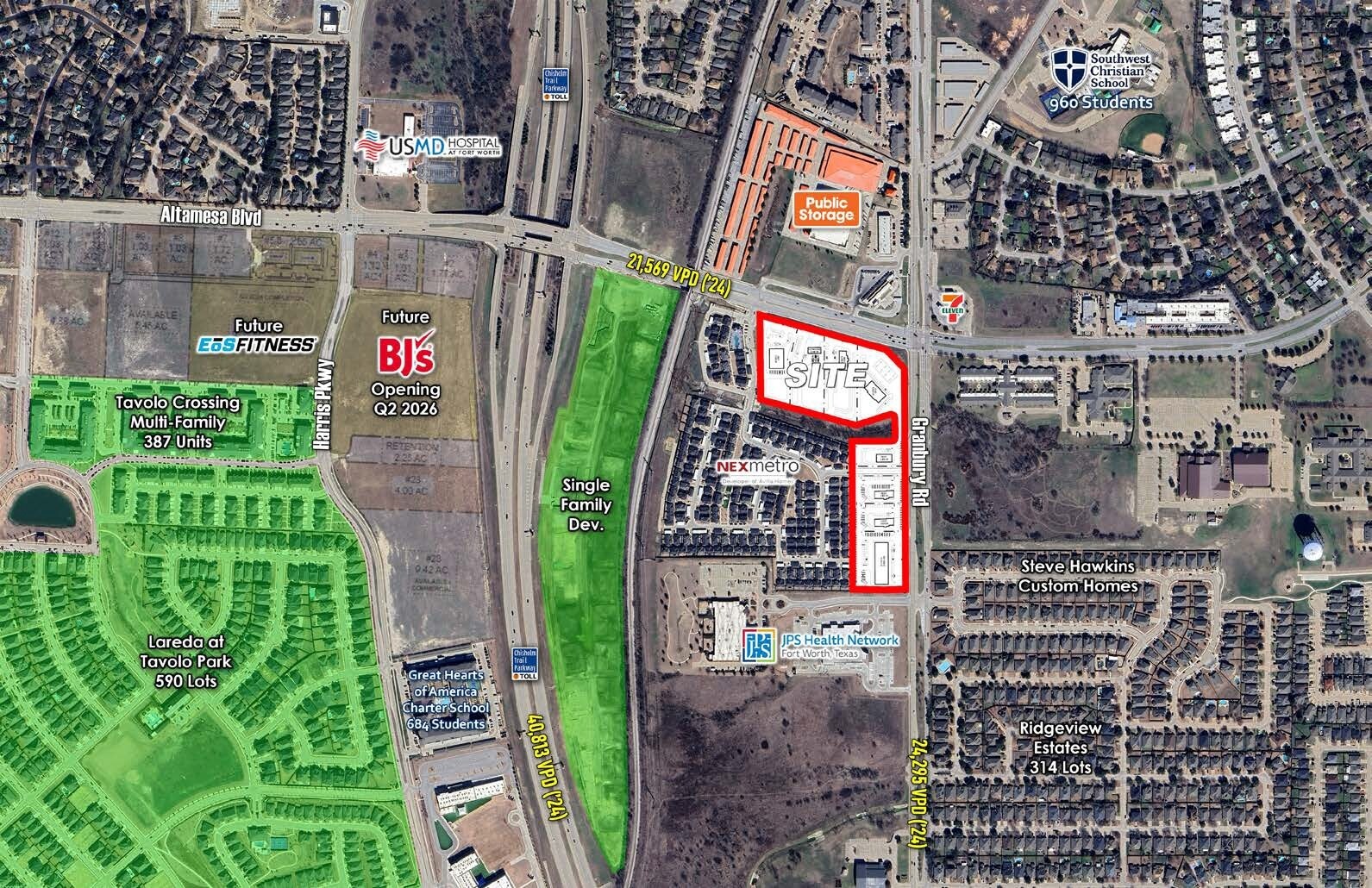 SWC - Granbury Rd @ Altamesa Blvd, Fort Worth, TX for Rent