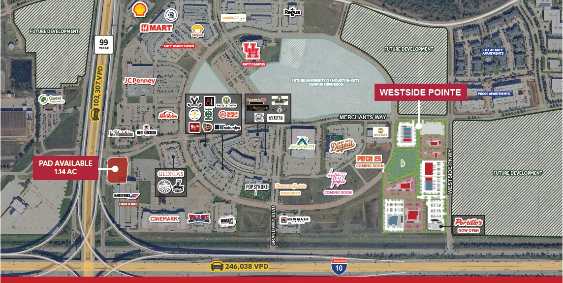 Westside Pky @ I-10, Katy, TX for Rent