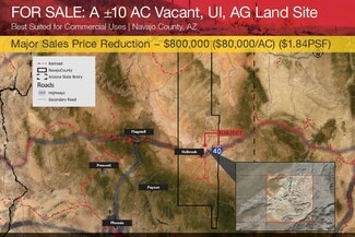 Hereford, AZ Commercial - ±10 AC Vacant Land Navajo County, AZ