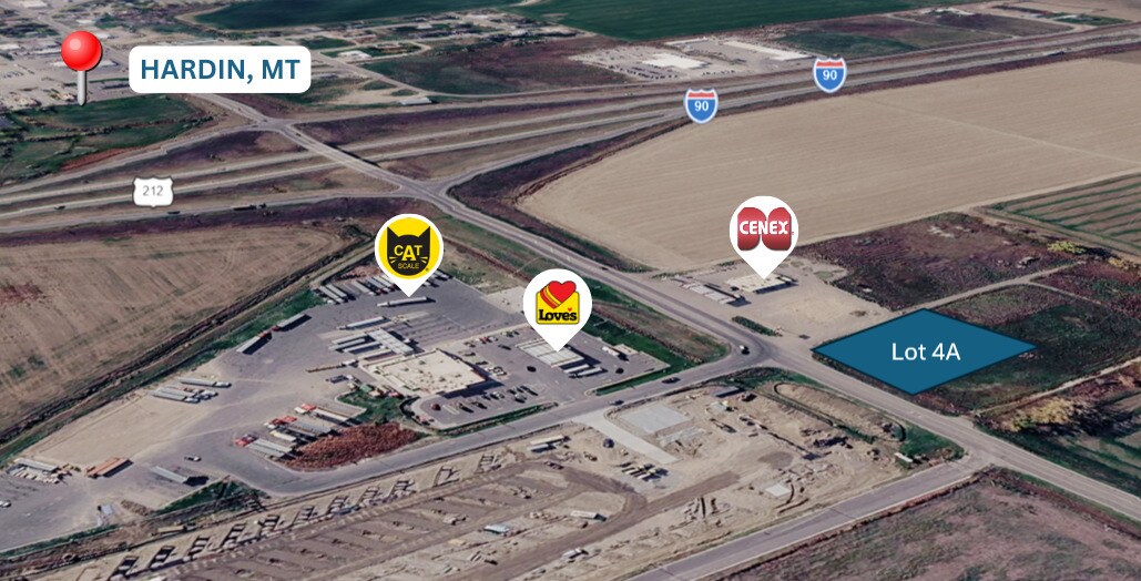 Hardin Lot 4A 47 hwy, Hardin, MT for Sale