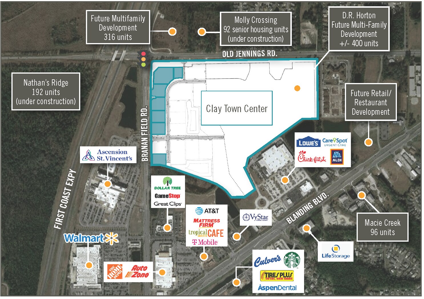 Building 1 Middleburg, FL 32068 Shopping Center Property for Lease on