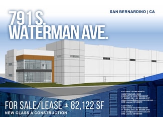 San Bernardino, CA Industrial - 791 S Waterman Ave San Bernardino, CA Industrial - 791 S Waterman Ave