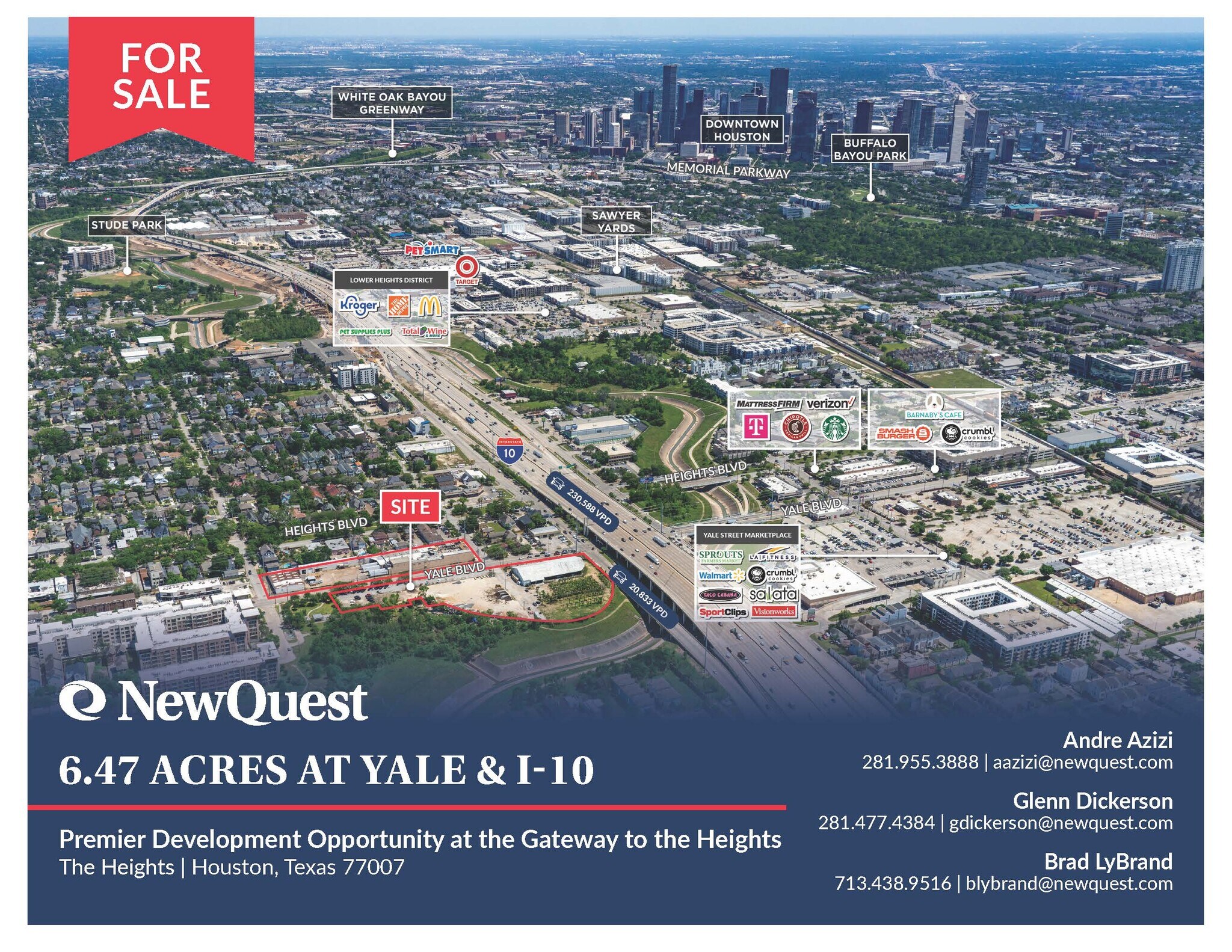 6.47 Acres at Yale & I-10, Houston, TX for Sale