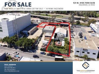 Inglewood, CA Industrial Land - 929 W Hyde Park Blvd
