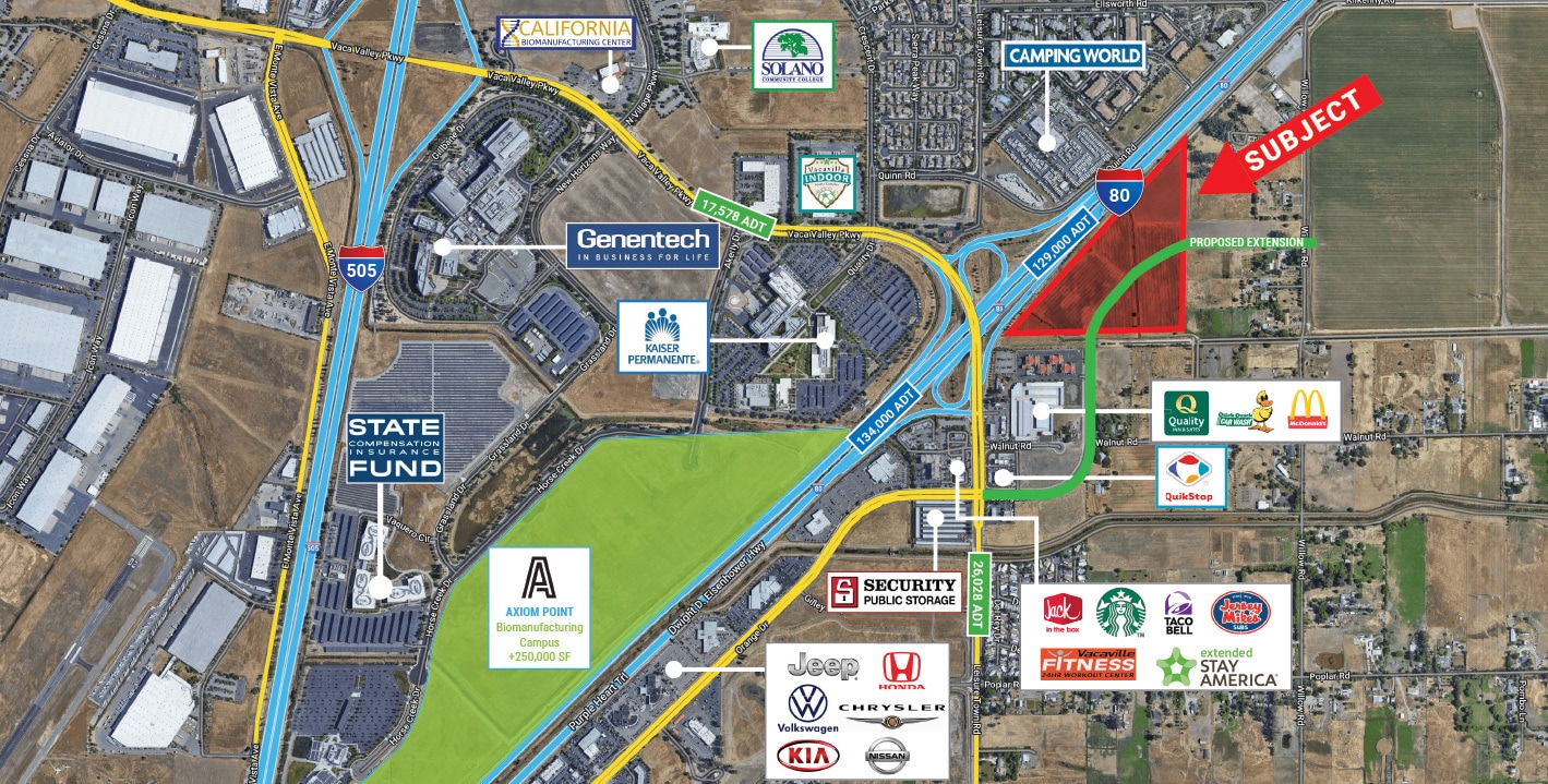 I-80 and Leisure Town Road, Vacaville, CA for Sale