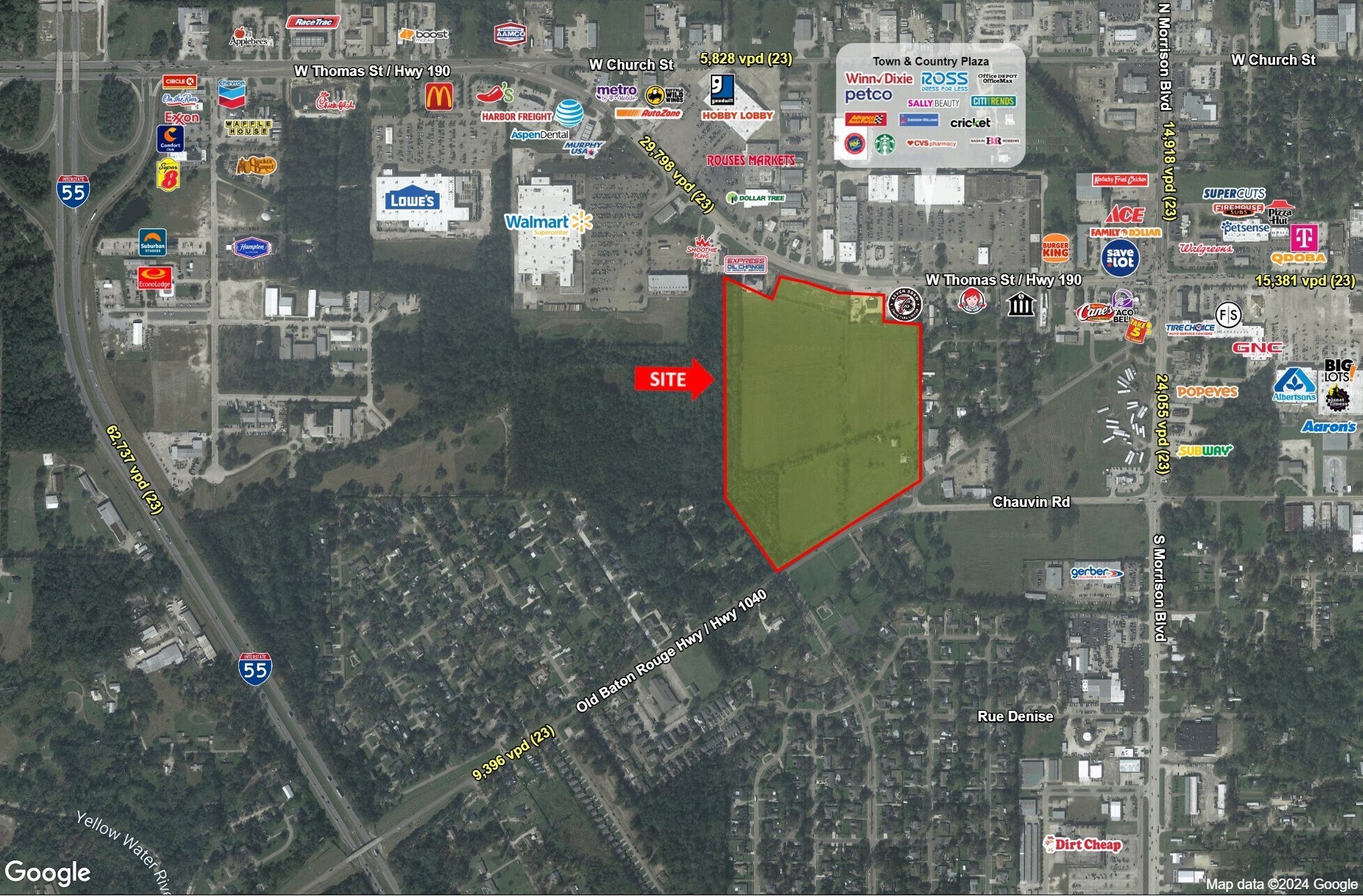 W Thomas & Market St @ Market St, Hammond, LA for Sale