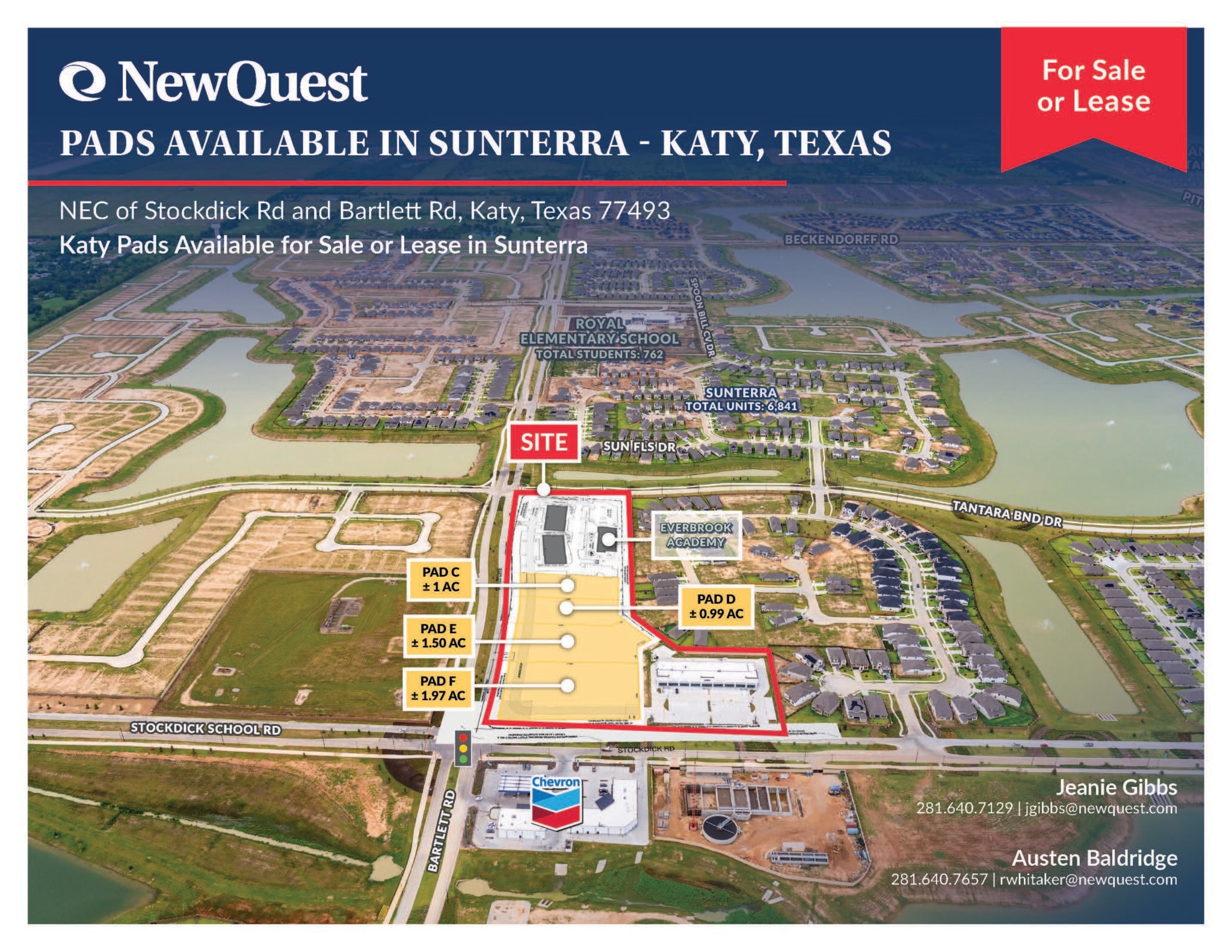 NEC of Stockdick Rd and Bartlett Rd, Katy, TX for Rent