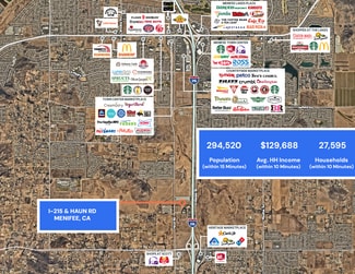 Menifee, CA Commercial Land - Haun Road & I-215