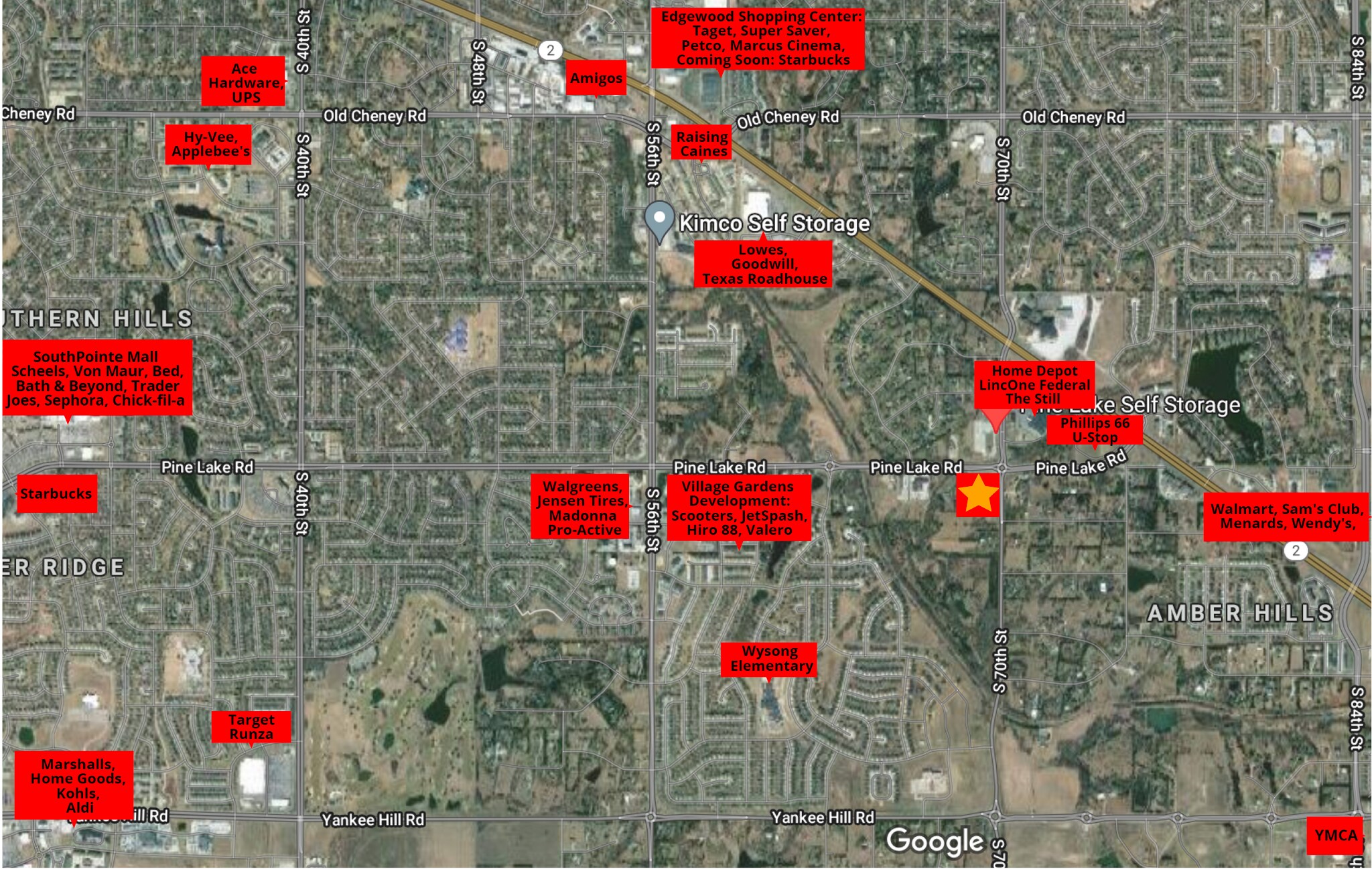 70th & Pine Lake Rd, Lincoln, NE for Rent